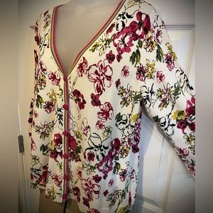 Floral lightweight cardigan